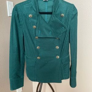 CAbi Size M, beautiful Green double breasted jacket hardly worn, excellent shape